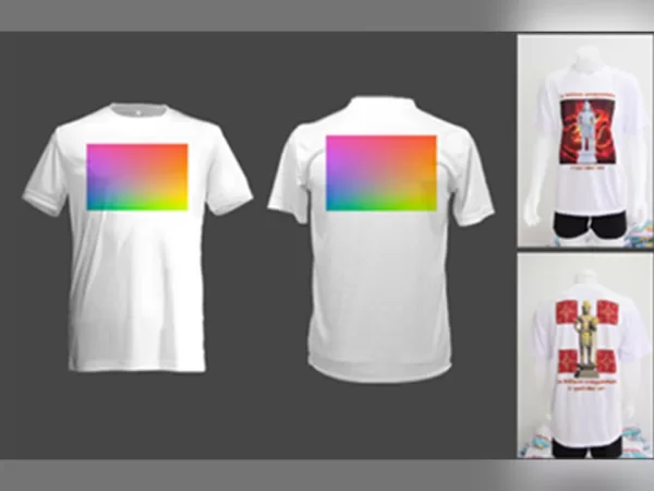 งานสกรีนเสื้อกีฬาผ้าไมโครสีขาว แขนยาว 2 จุด หน้าหลัง ราคาพิเศษ